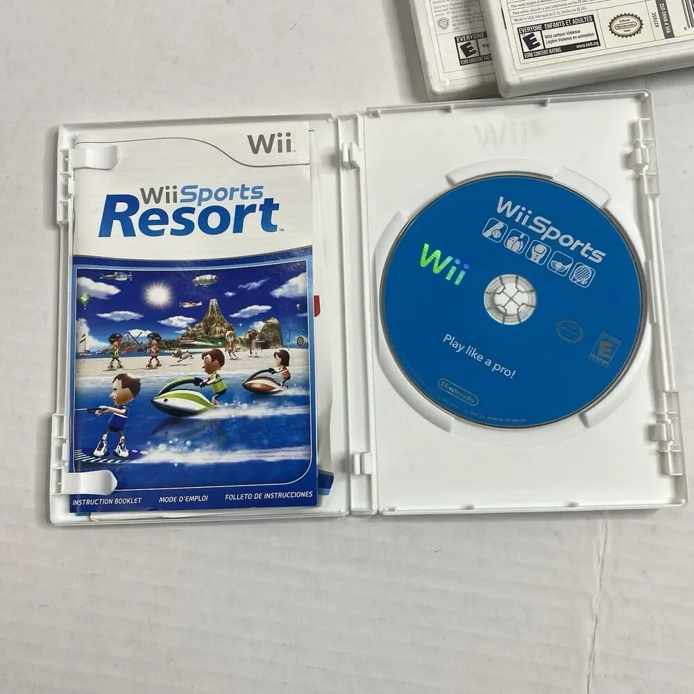 Wii Sports, Wii Game Party 3, Wii Play Lot Of 3 Tested And Works